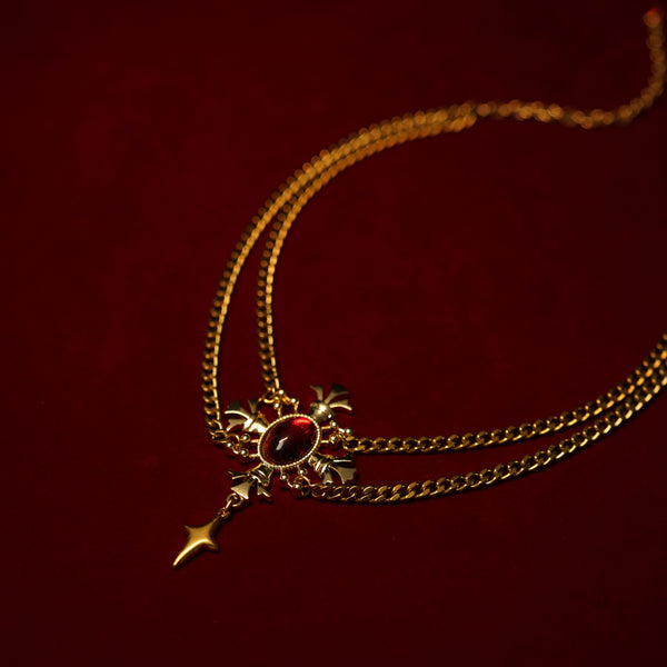 スカーレットロックチェーンチョーカー