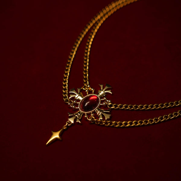 スカーレットロックチェーンチョーカー