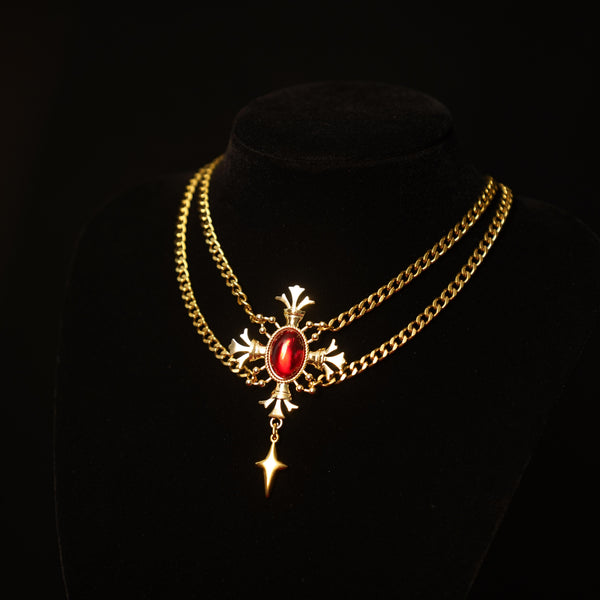 スカーレットロックチェーンチョーカー