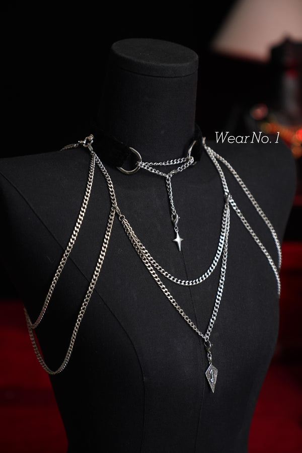 Gioielli per il corpo in argento Moonveil