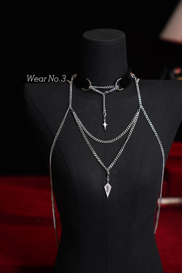 Gioielli per il corpo in argento Moonveil