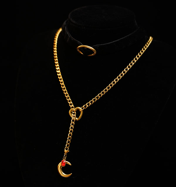 Collier ras du cou en velours Eternal Bond