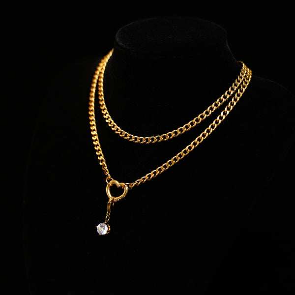 Twin Pearl Slip Chain