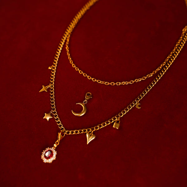 チャームストラック レイヤードチョーカー