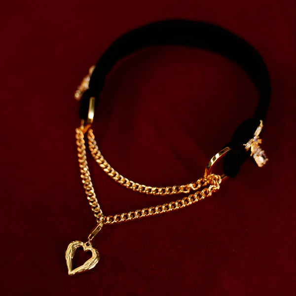 Noir Bow Velvet Choker