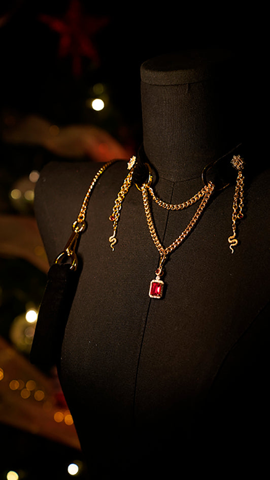 Serpent Dowager Velvet Choker