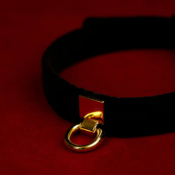 Wide Strap Velvet Choker