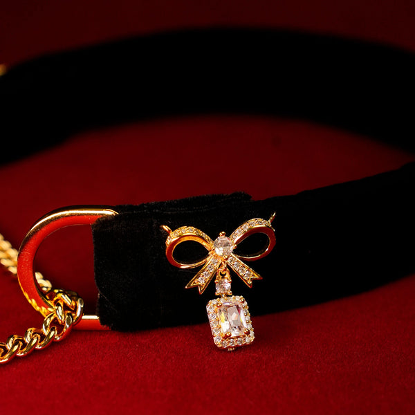 Noir Bow Velvet Choker