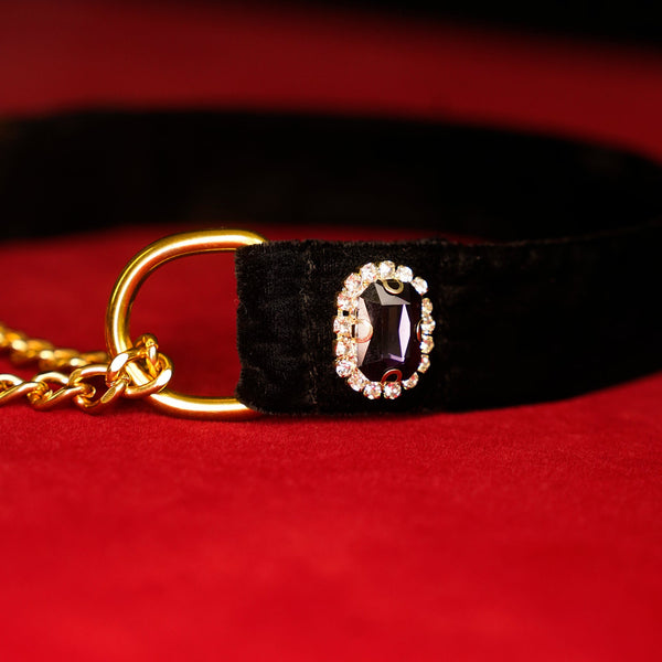 Moonlit Majesty Velvet Choker