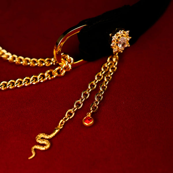 Serpent Dowager Velvet Choker