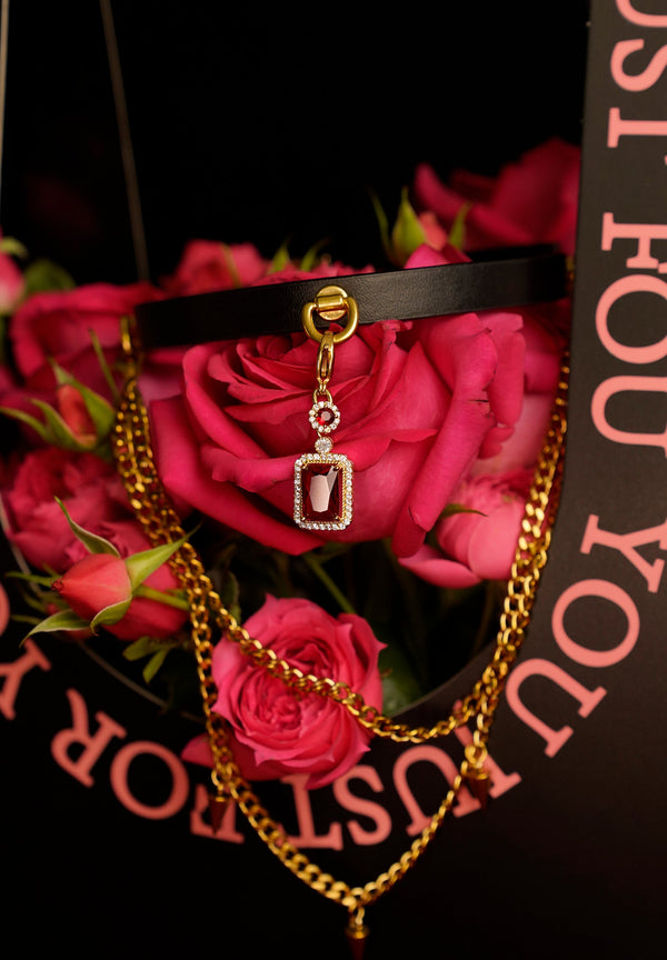 Lederhalsband „Heiliger Eid des Ritters“