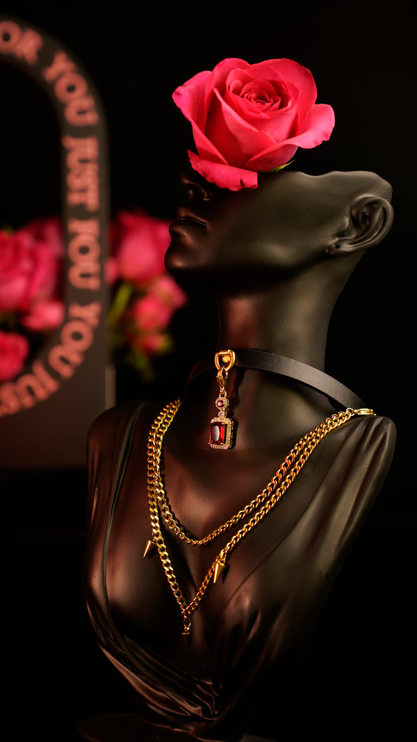 Lederhalsband „Heiliger Eid des Ritters“