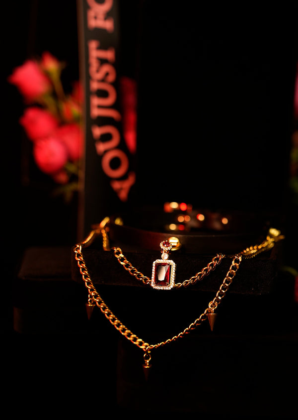 Lederhalsband „Heiliger Eid des Ritters“