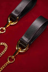 EMERALD EDGE — Gold Lambskin Choker