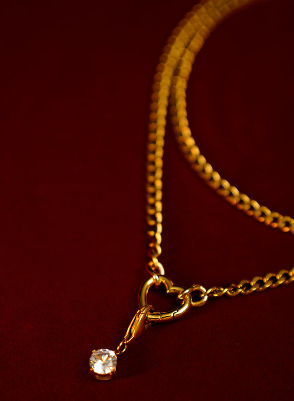 Twin Pearl Slip Chain