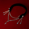 Saphir-Drift-Samt-Halsband