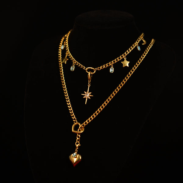 Celestial Drift Galaxy Charm Necklace