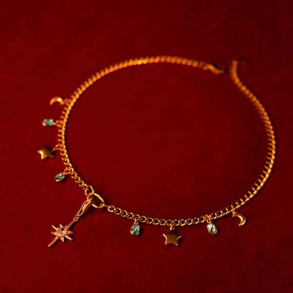 Celestial Drift Galaxy Charm Necklace