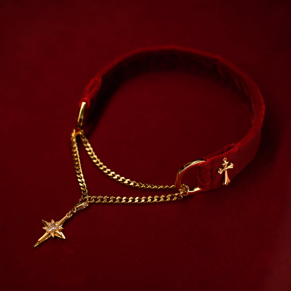 Velvet Crimson Choker – Our First Red Velvet Design
