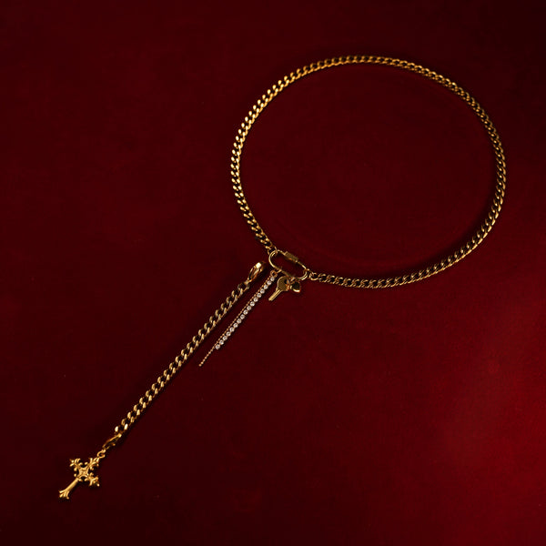 ゴールデンモジュラーチェーンチョーカー