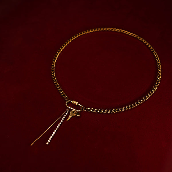 ゴールデンモジュラーチェーンチョーカー