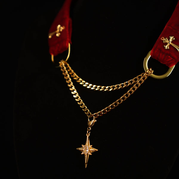 Velvet Crimson Choker – Our First Red Velvet Design