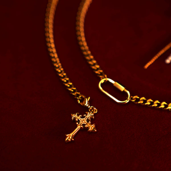 ゴールデンモジュラーチェーンチョーカー