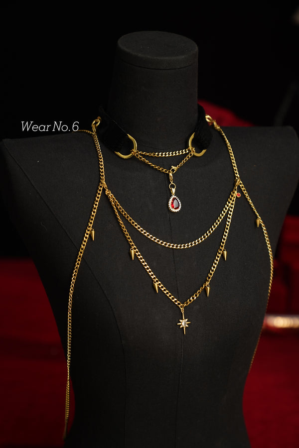 Bijoux de corps en or rose sang