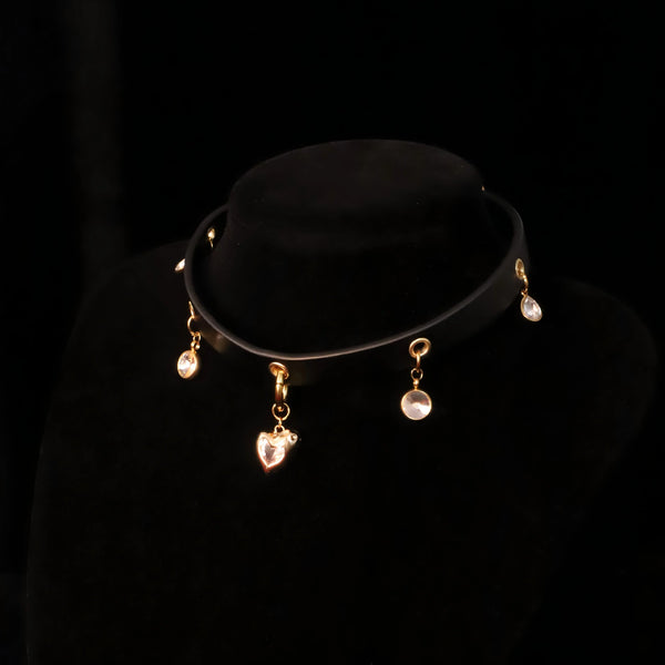 Punk Pact Couple's Spiked Leather Choker