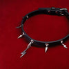 Punk Pact Couple's Spiked Leather Choker