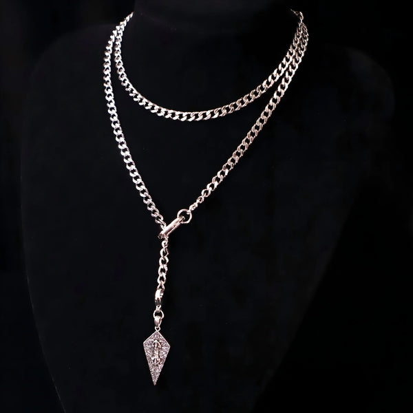 Silver Knight’s Shield Slip Chain