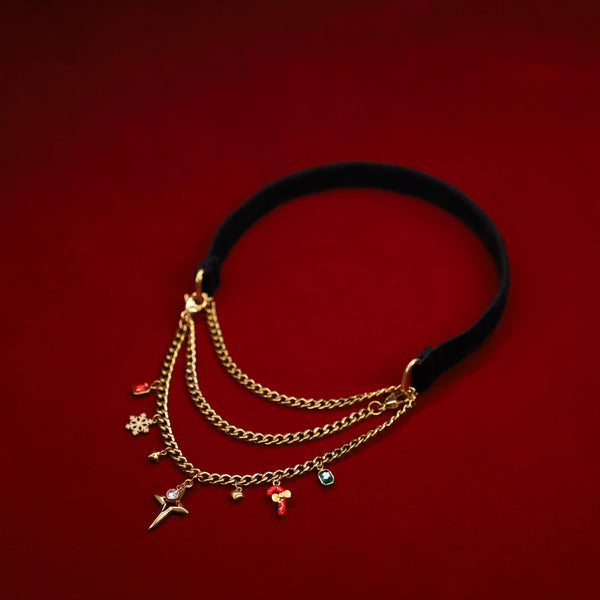 Mrs. Claus' Kitchen Velvet Choker