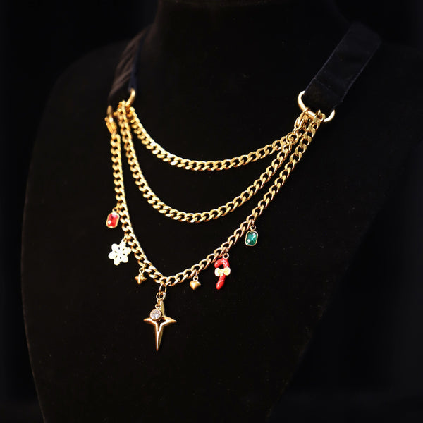 Mrs. Claus' Kitchen Velvet Choker