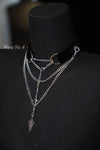Moonveil Silver Body Jewelry Set – Choker + Waist Chain + Shoulder Chains