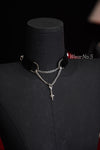 Moonveil Silver Body Jewelry Set – Choker + Waist Chain + Shoulder Chains