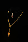 Velvet Regal Heart Choker