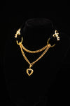 Samt-Choker mit Schleife in Noir