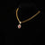 Golden Heartbeat Love Necklace