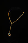 Golden Celestial Bond Couple Necklace Set