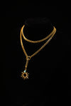 Golden Celestial Bond Couple Necklace Set