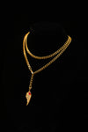 Golden Winged Soul Couple Necklace Set