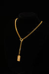 Golden Vintage Flora Couple Necklace Set