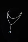 Silver Moonlit Dream Necklace