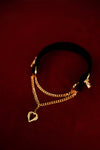 Samt-Choker mit Schleife in Noir