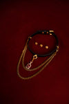Lunar Frost Lederhalsband