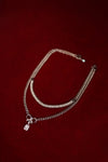 Silver Dazzle Crystal Collar Necklace