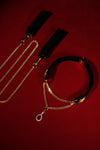 ONYX WIDOW black velvet choker with matching cuffs