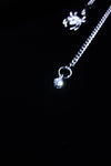 ARACHNE SILK SLIDER <br>Spider Zirconia · Gold & Silver