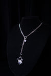 ARACHNE SILK SLIDER <br>Spider Zirconia · Gold & Silver