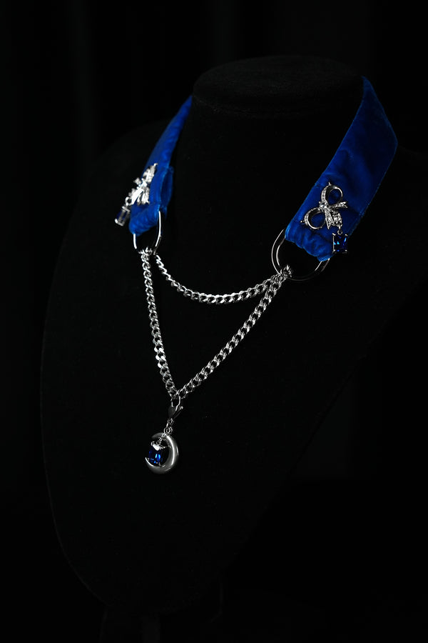 BLUE MOON BOW<br>Velvet · Adjustable